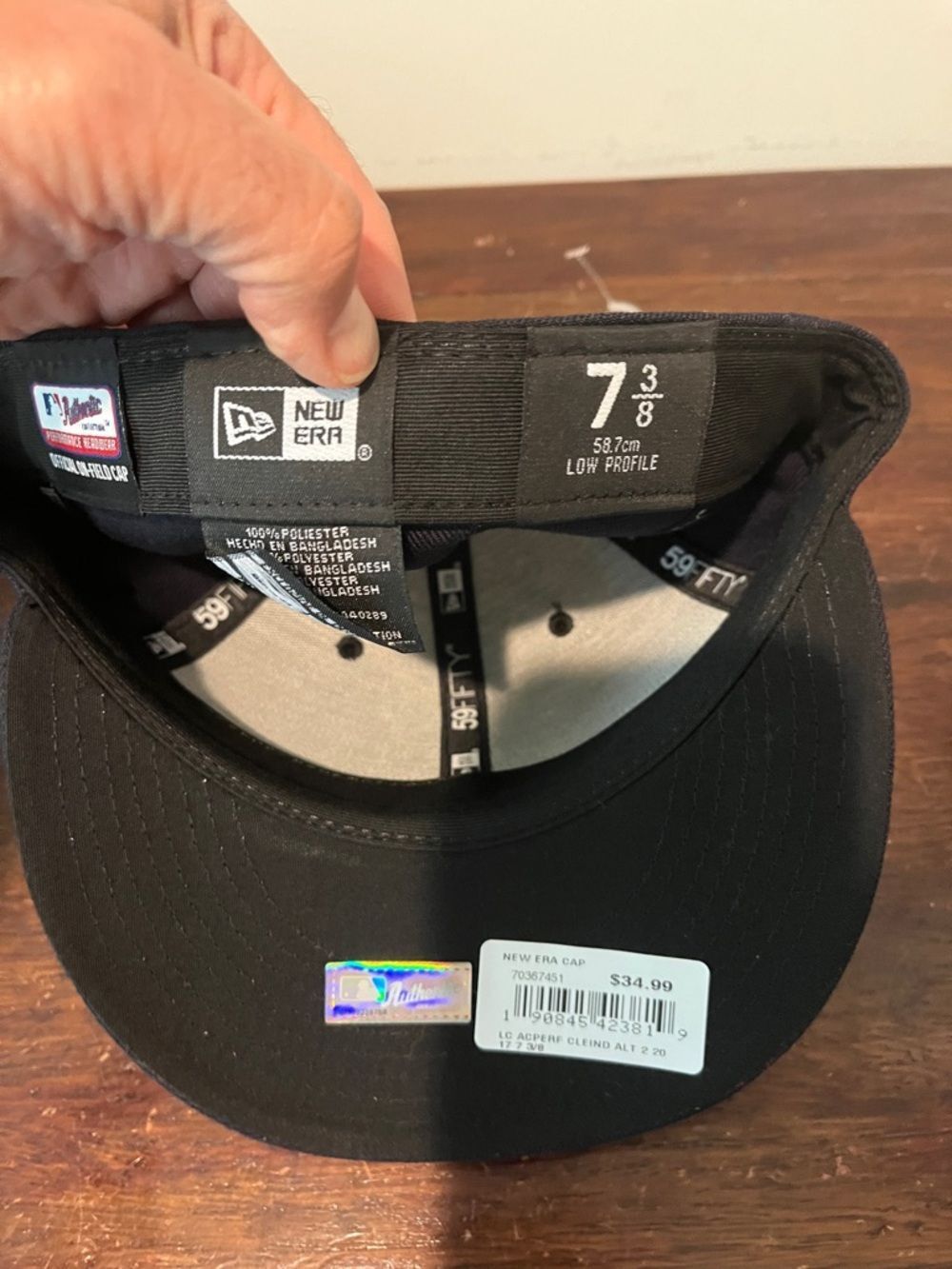 New Era MLB Cleveland Indians Chief Wahoo Baseball Cap Hat Fitted Low Profile - Picture 3 of 3